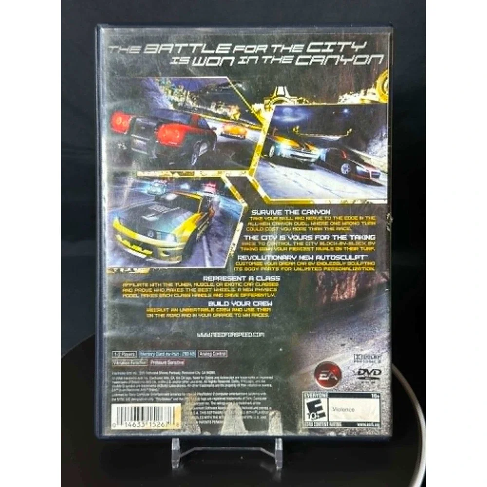 Need for Speed Carbon Sony PlayStation 2 PS2 Racing Game Complete with Manual
